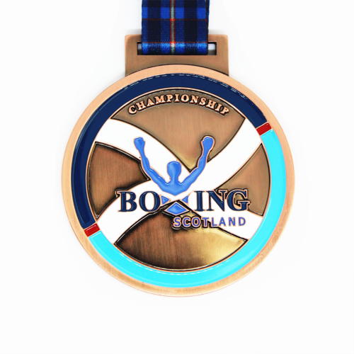 Custom Boxing Scotland Championship Medal