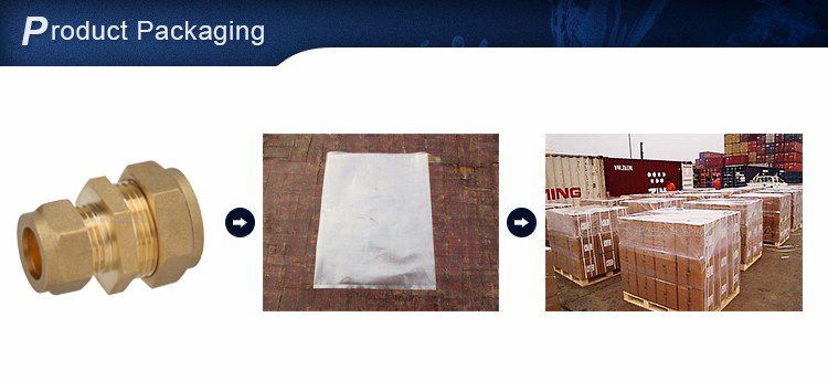 Brass Compression Fitting Coupling Pipe Fitting Tube Fitting factory directly production