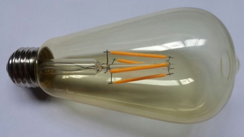 Amber E27 dimmable COB Led Filament lighting edison E26 led filament candle bulb led filament bulb light led filament lamp