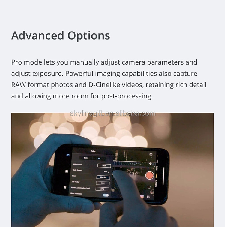 DJI Osmo Pocket 3-axis Stabilized Handheld Gimbal Camera with Smartphone 4K 60fps Video option Expansion Kit DJI Original