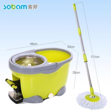 360 Rotation Spin Mop with Mop Heads SS bucket with pedal