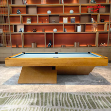 modern grey felt home pool table
