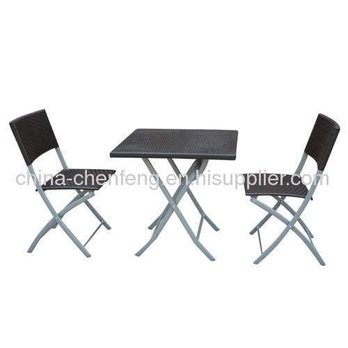 Folding Garden Rattan Funiture Bar Sets 