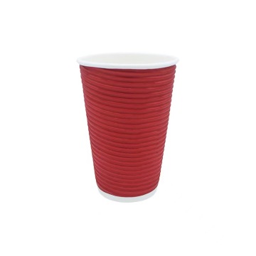 16oz Disposable Coffee Paper Cups with Lids