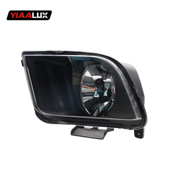 Matte Black Housing Clear Lens Headlights for 2005-2009 Ford Mustang