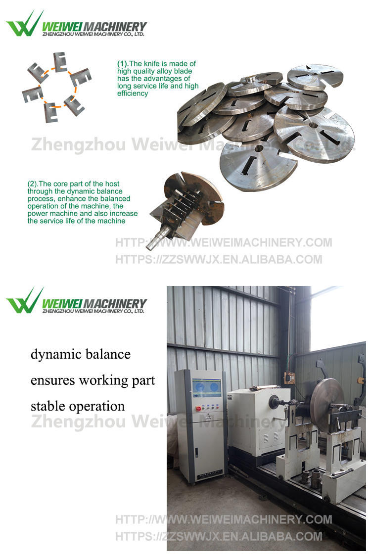 Weiwei Raise snail wood sawdust high efficiency wood crusher machine making sawdust