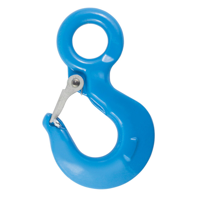 US Type A320 Galvanized Alloy Steel Drop Forged Locking Lifting Eye Hook with Safety Latch