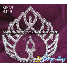 Venta por mayor de diamantes de imitación Glitz concurso Tiaras