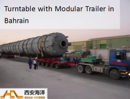 Turntable with Modular Trailer in Bahrain