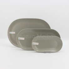 Customized Color Ceramic Oval Plates for Restaurant Pasta and Steak Dinners