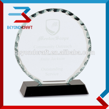 round facet glass trophy & awards