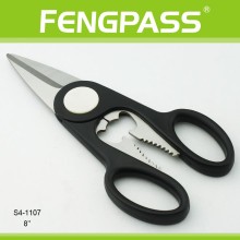 S4-1107 Soft Handle with Can/Botter Opener Kitchen Scissors
