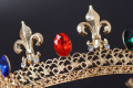 Couronne baroque en diamant avec strass et diamants