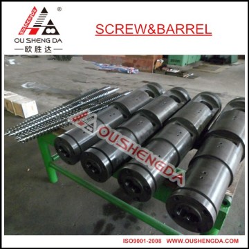 conical twin screw barrel for extruder WPC