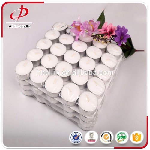 Online pure paraffin wax colored tealight candle