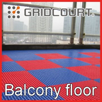 Interlocking balcony flooring