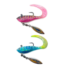 XUHANG BZS12 Lead Riggged Saltwater Fishing Spinner Soft Lures