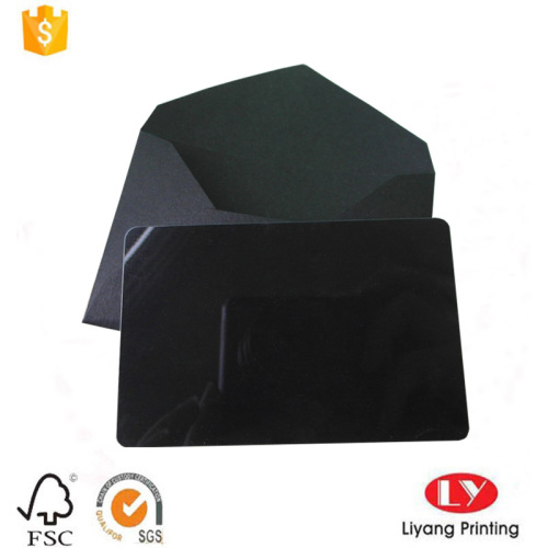 Benutzerdefinierte schwarze PVC-Karte mit Golddruck