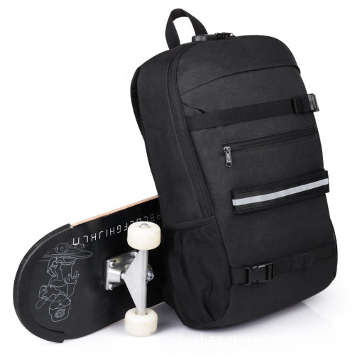 Skateboard Backpack with Straps USB Headphone Hole