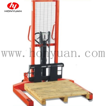1ton 2tons Hydraulic Wide Straddle Legs Manual Stacker