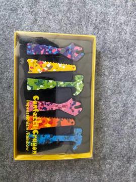 Confetti Crayons Impressionism Rainbow