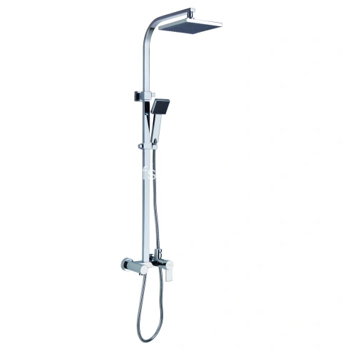 Square Head Exposed Shower System With Tub Faucet