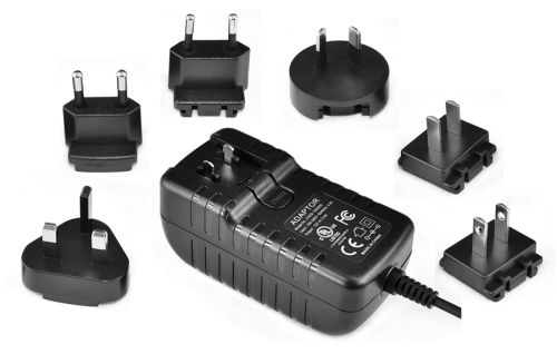 Interchangeable Type Wall Charger Adapter 18V500MA