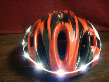 LED flash helmet for bicycle