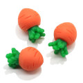 Harz Perlen 3D rote Karotte Fee Gartenspielzeug Kinder Anhänger Halskette Herstellung von handgefertigten Schlüsselbund Ornament Mädchen Ohrring Zubehör