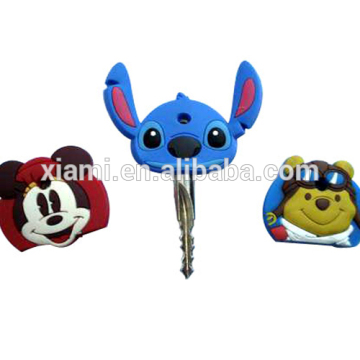 new arrival funny stitch head shape rubber custom key holder