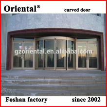 Curve aluminum glass sliding door