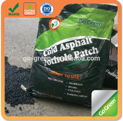Go Green cheap cold asphalt manufacturer for instantly pothole repair