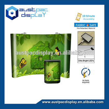 Curved Pop Up Wall Display wall