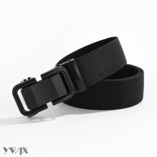 Black nylon tactical belt automatic buckle design