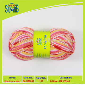 china factory wholesale hand knitting pure sock wolle