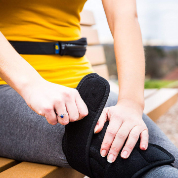 Genouillère stabilisatrice de rotule ouverte respirante extensible