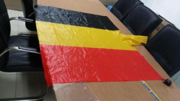 Belgium flag pvc rain poncho