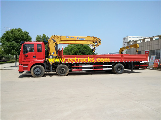 DFAC 6X2 12ton lori na cranes