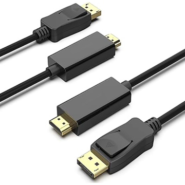 DisplayPort to HDMI 6 Feet Gold