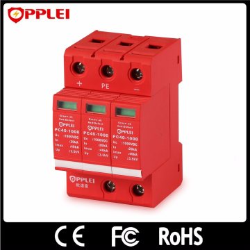 Photovoltaic System Lightning Protection 3 Pole Solar Surge Arrester