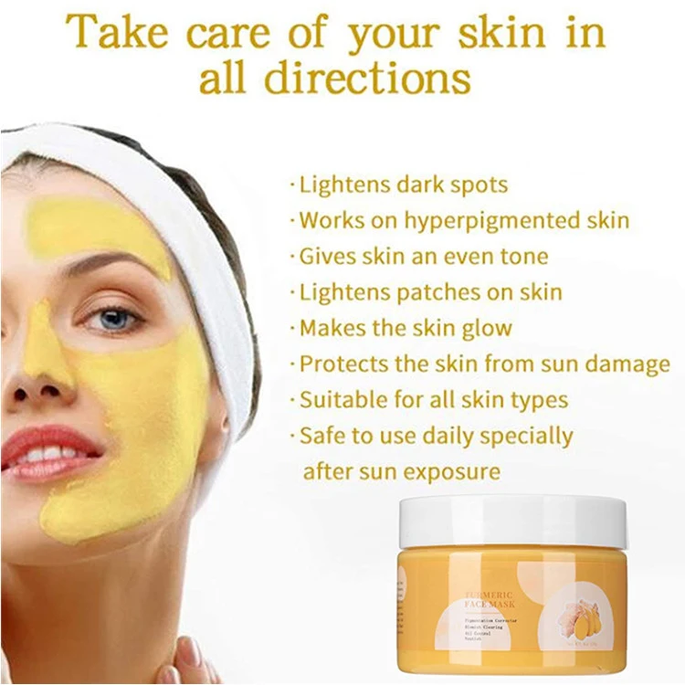 Mud Mask Turmeric Face Mask Moisturizing & Brightening Skin Facial Mask