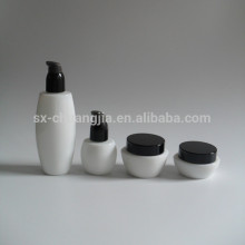 cosmetic opal series flat glass bottle cream glass jar