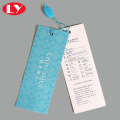 Aangepaste productpapier hangtag met aangepast logo