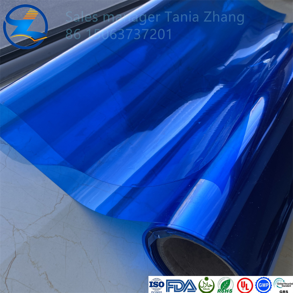 High Quality Blue Color Pvc Translucent Film 1 Jpg