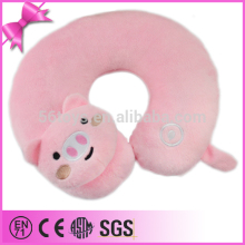 custom animal head soft microbeads pillow stuffed pillow plush neck pillow