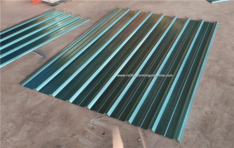 Trapezoidal rib profile corrugated sheet making machine