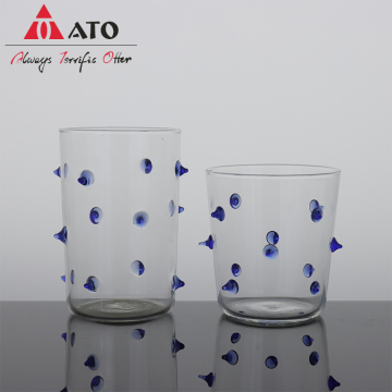 Customized Handblown Borosilicate Coloured Drinking Glass
