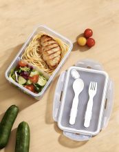 Plastic rectangular lunch box food grade