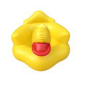 Assento inflável da criança da cadeira do bebê do pato amarelo