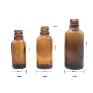 Brown fine oil bottle glass jar essence bottle